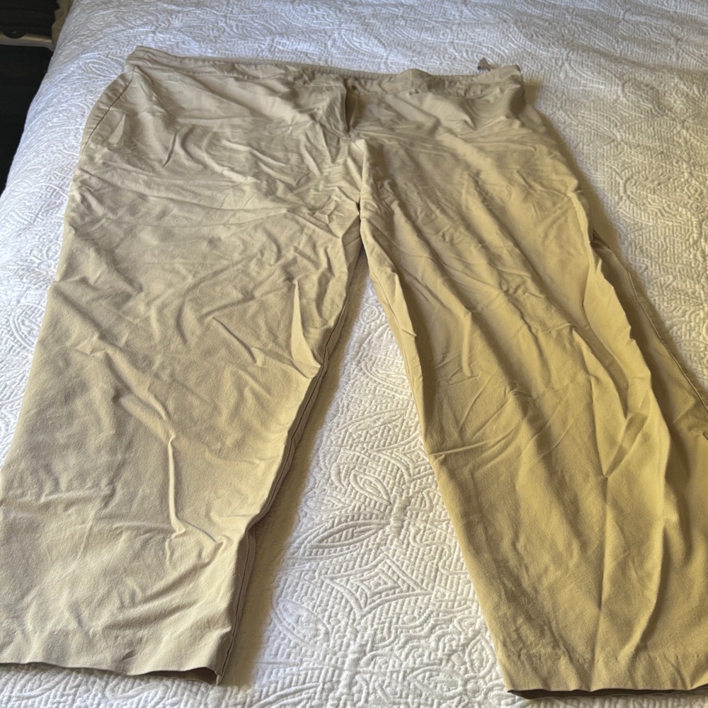 Eileen Fisher Women's Tan Cropped Pants